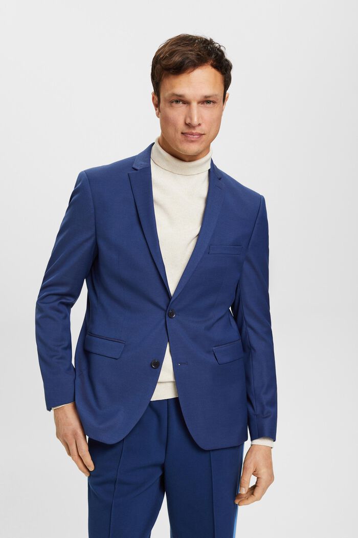 Slim fit blazer, BLUE, detail image number 0