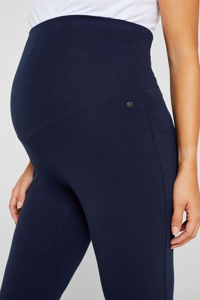 Jersey trousers with an over-bump waistband, NIGHT BLUE, detail image number 1