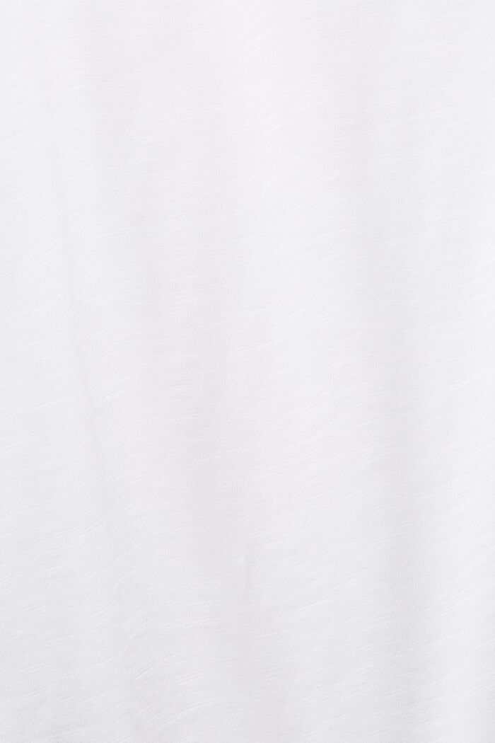 T-shirt with lace details, WHITE, detail image number 4