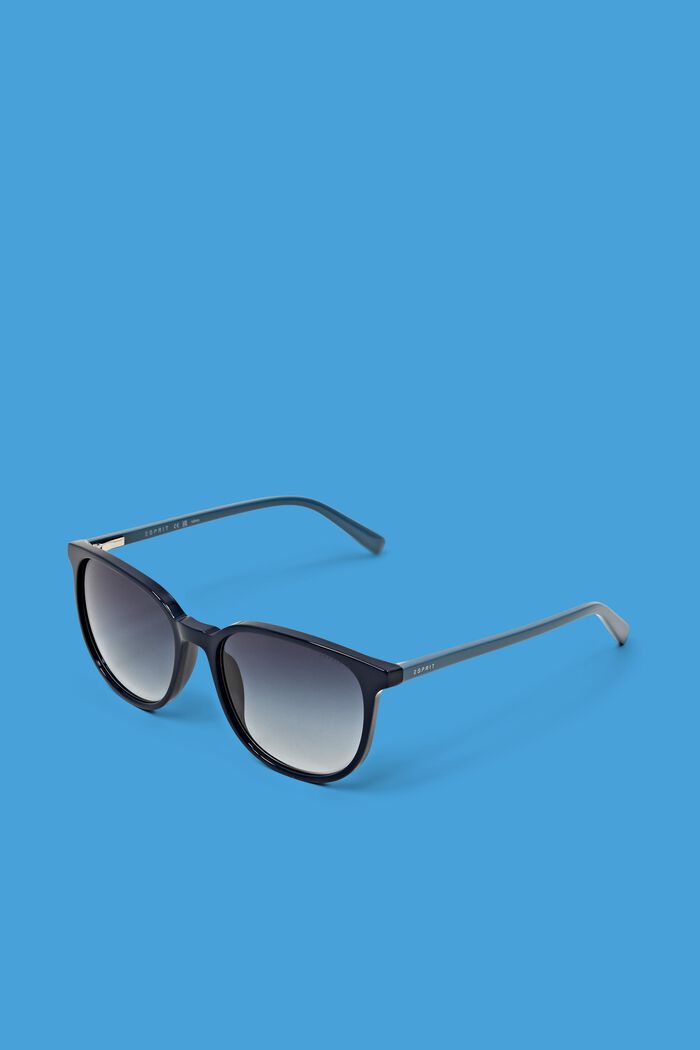 Gradient Square Framed Sunglasses, NAVY BLUE, detail image number 3