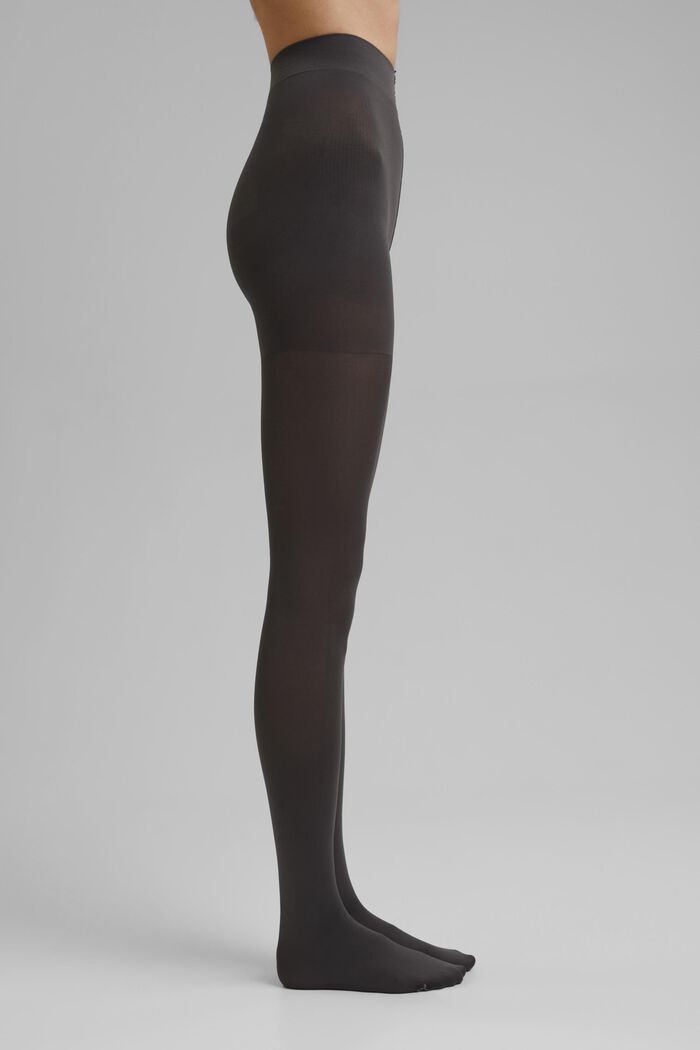 Tights with a shaping effect, 80 den, STONE GREY, detail image number 1