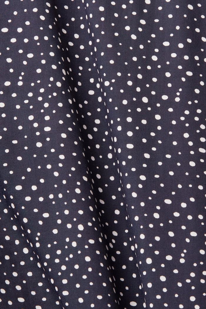 Patterned blouse, LENZING™ ECOVERO™, NAVY, detail image number 5
