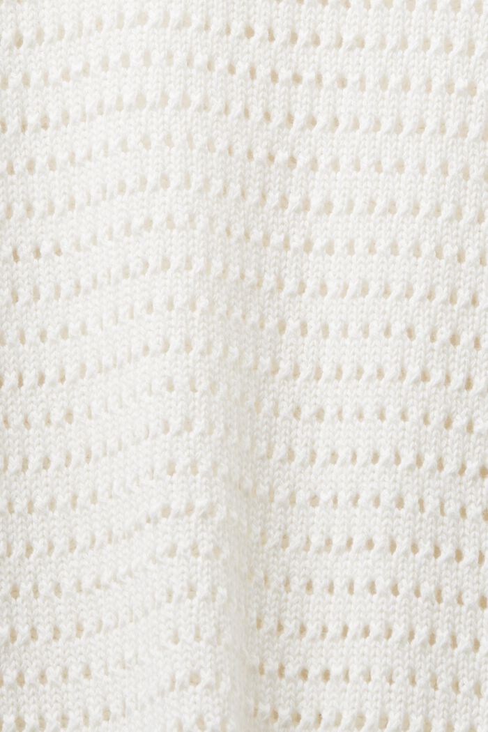 Mesh Sweater, OFF WHITE, detail image number 6