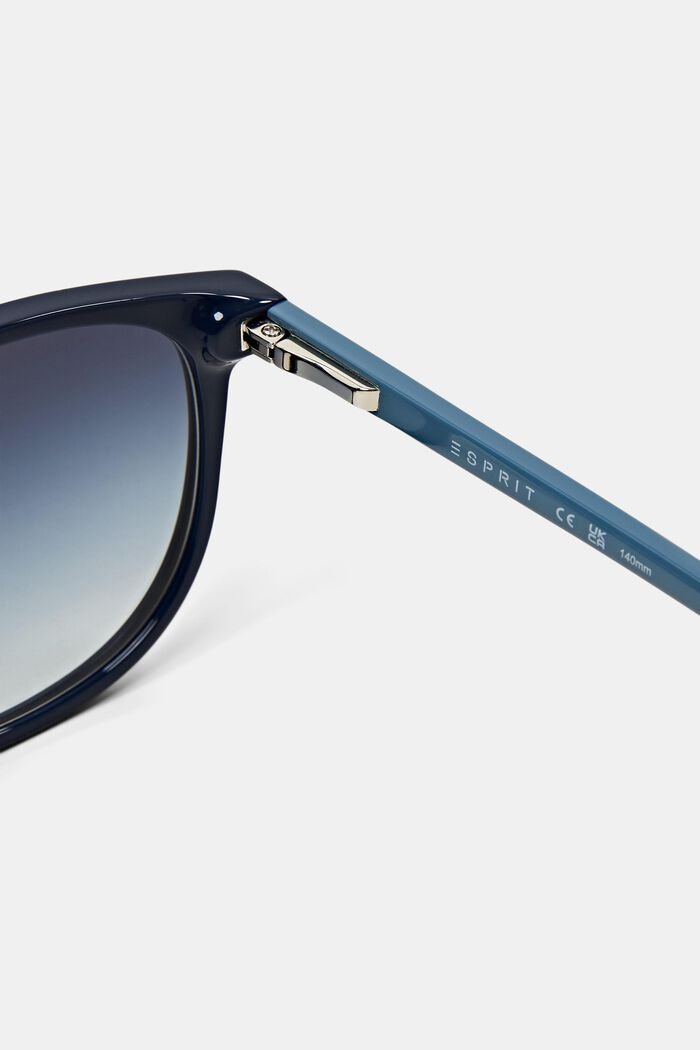 Gradient Square Framed Sunglasses, NAVY BLUE, detail image number 1
