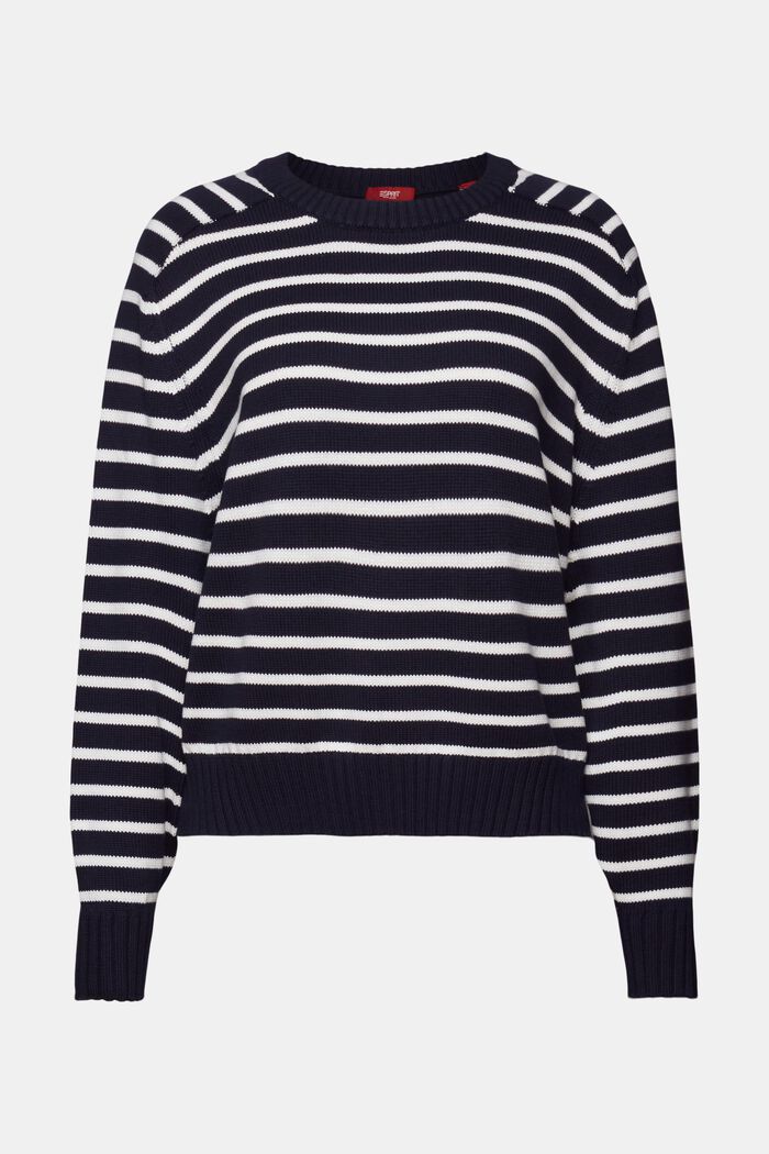 Striped jumpers, 100% cotton, NAVY, detail image number 6