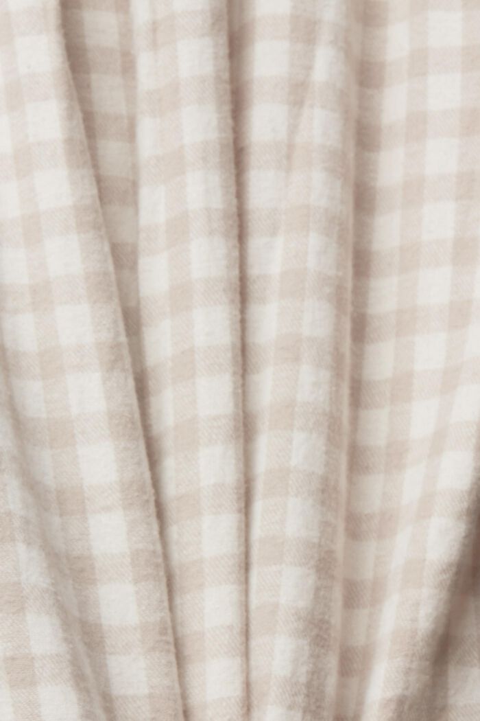 Checked flannel pyjama set, SAND, detail image number 4