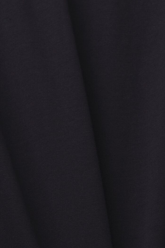 Jersey logo T-shirt, 100% cotton, BLACK, detail image number 5
