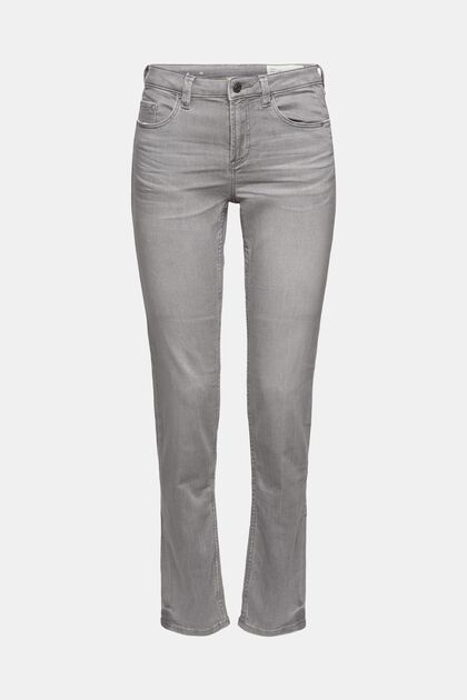 Stretch jeans, GREY MEDIUM WASHED, overview