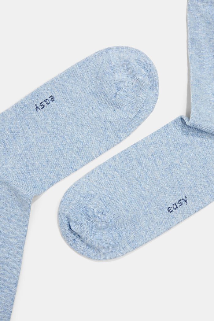 Double pack of socks made of blended organic cotton, JEANS, detail image number 1