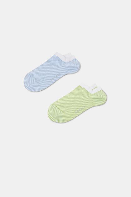 2-pack of sneaker socks, organic cotton
