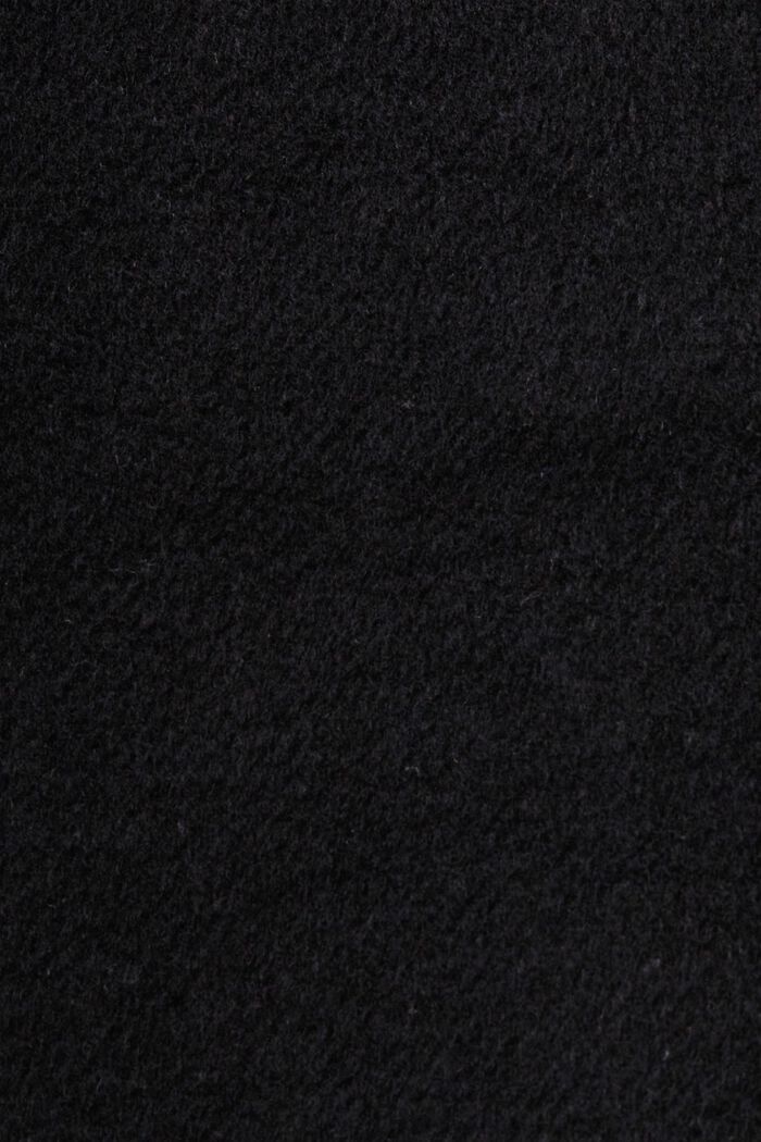 Recycled: wool blend coat, BLACK, detail image number 4