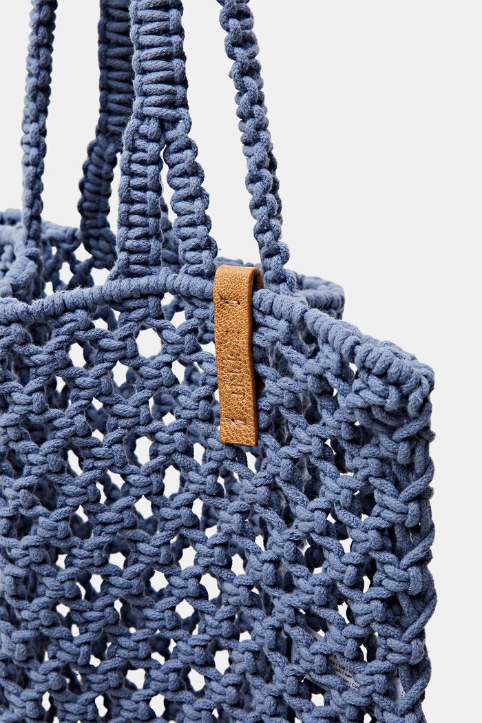 Crochet Cotton Tote, INK, detail image number 3