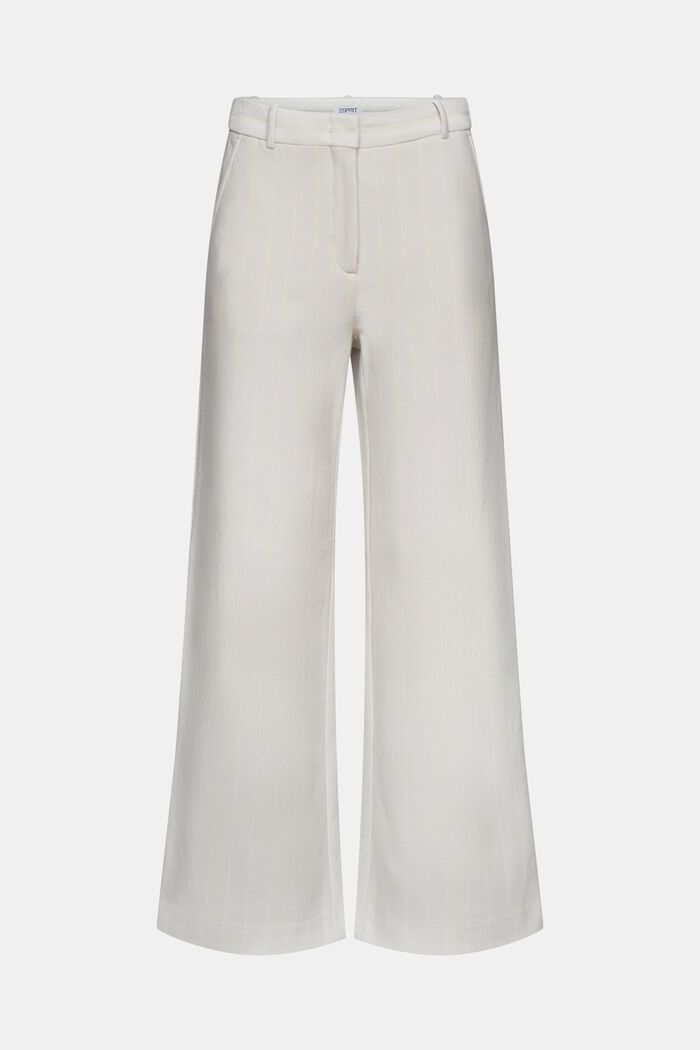 Piqué Pinstripe Suit Pants, LIGHT GREY, detail image number 8