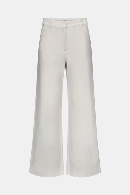 Piqué Pinstripe Suit Pants