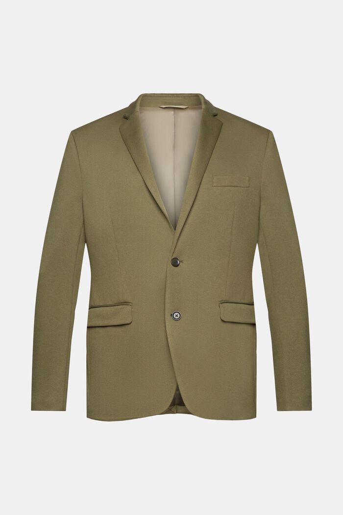 Textured slim fit blazer, OLIVE, detail image number 7