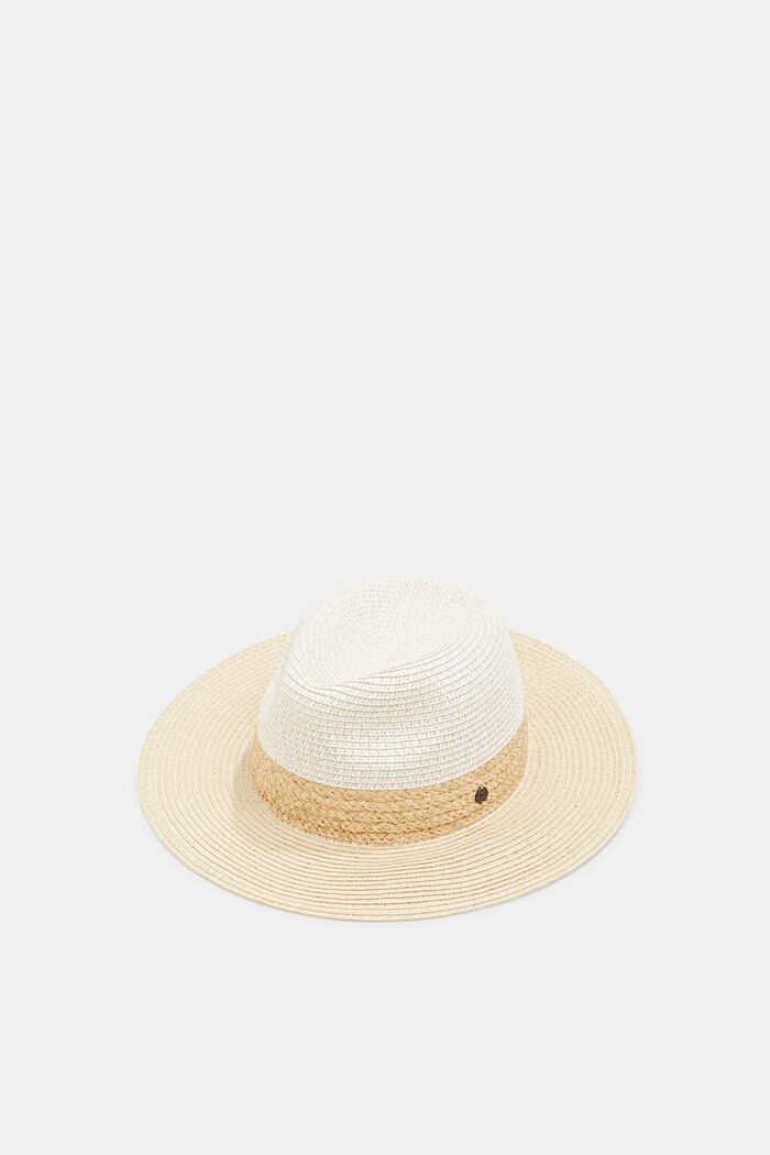 Sun hat with raffia straw
