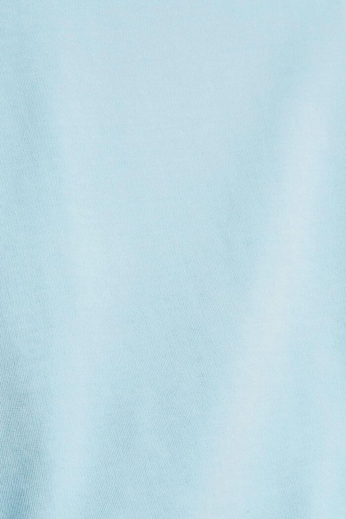 Pure cotton sweatshirt, GREY BLUE, detail image number 1