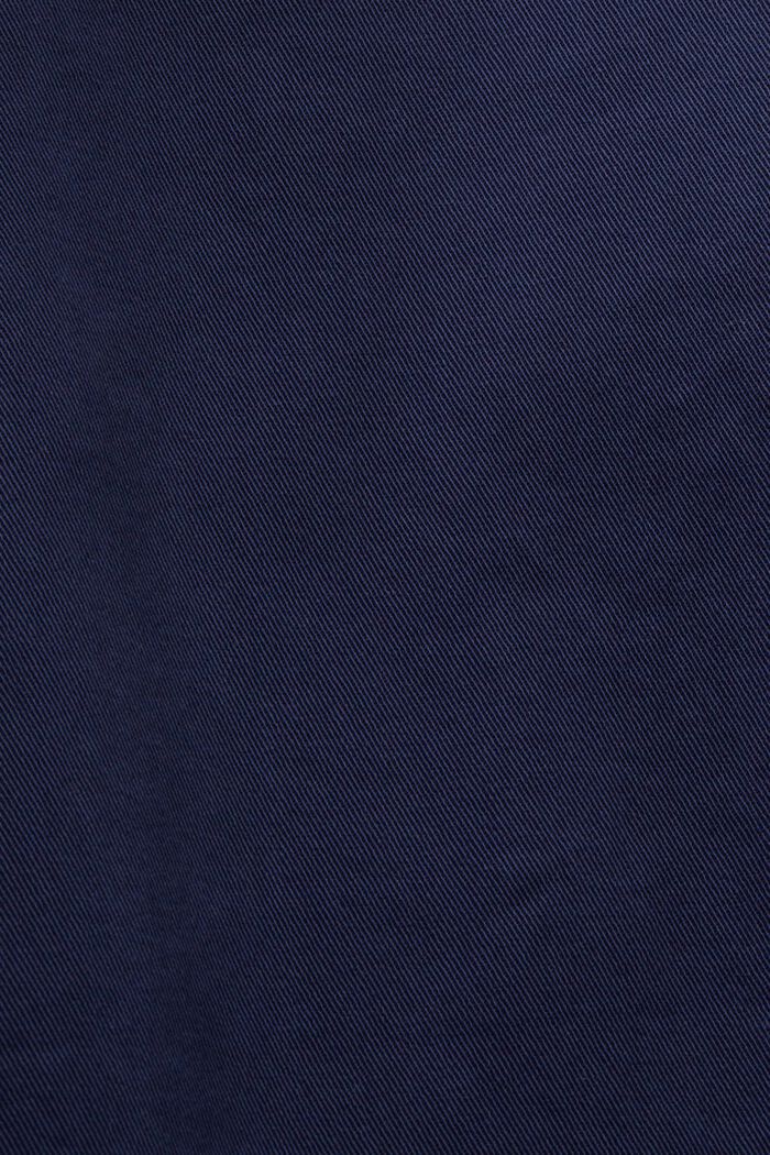 Straight Fit Mid-Rise Chino Pants, DARK BLUE, detail image number 6