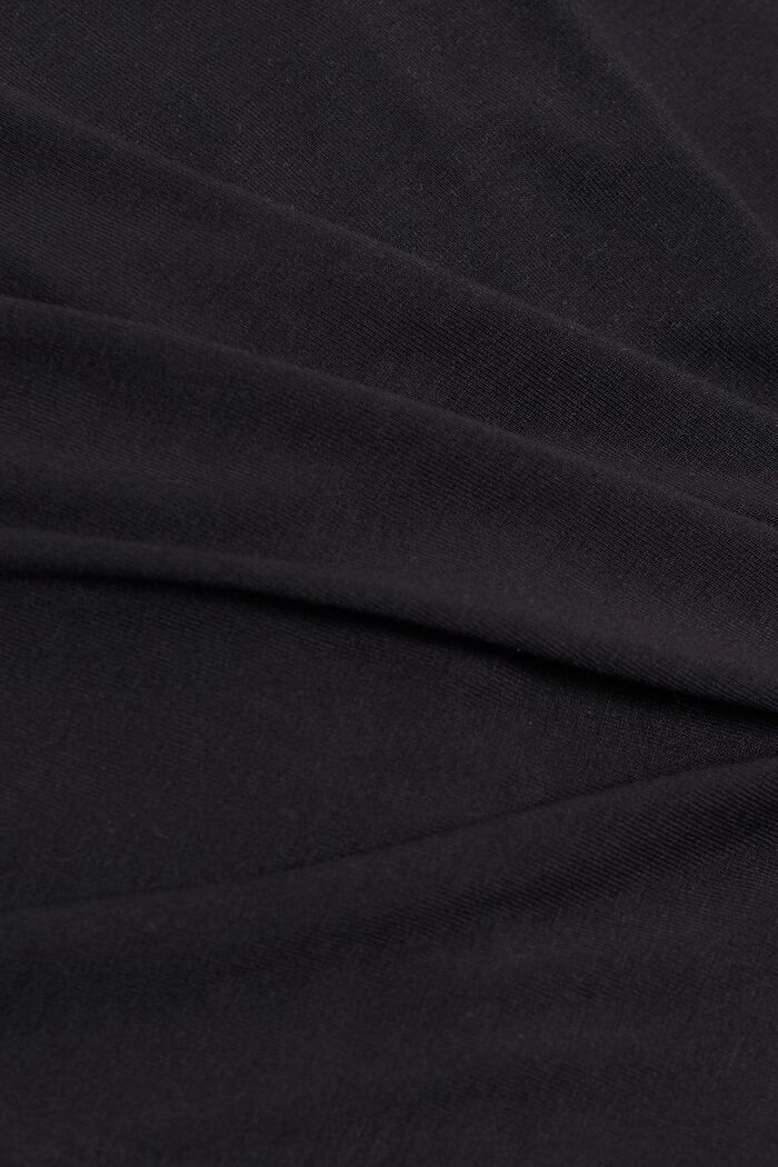 Pyjama set with printed bottoms, BLACK, detail image number 4