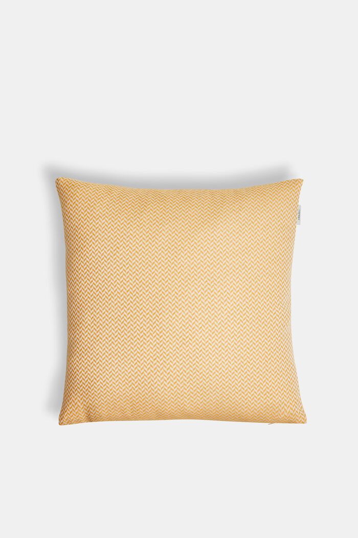 Cushion cover with a herringbone texture