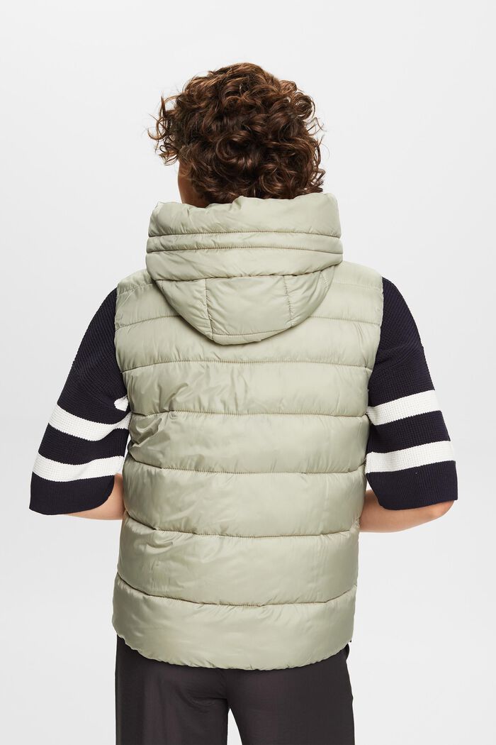 Quilted Puffer Vest, DUSTY GREEN, detail image number 3
