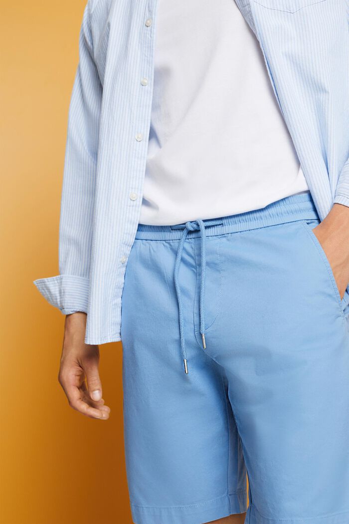 Cotton Twill Shorts, LIGHT BLUE, detail image number 2