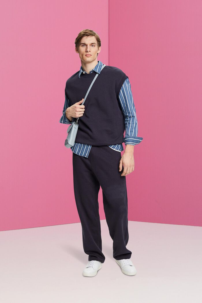 Slim fit denim shirt with stripes, ICE/BLUE, detail image number 1