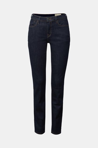 Stretch jeans made of organic cotton, BLUE RINSE, overview