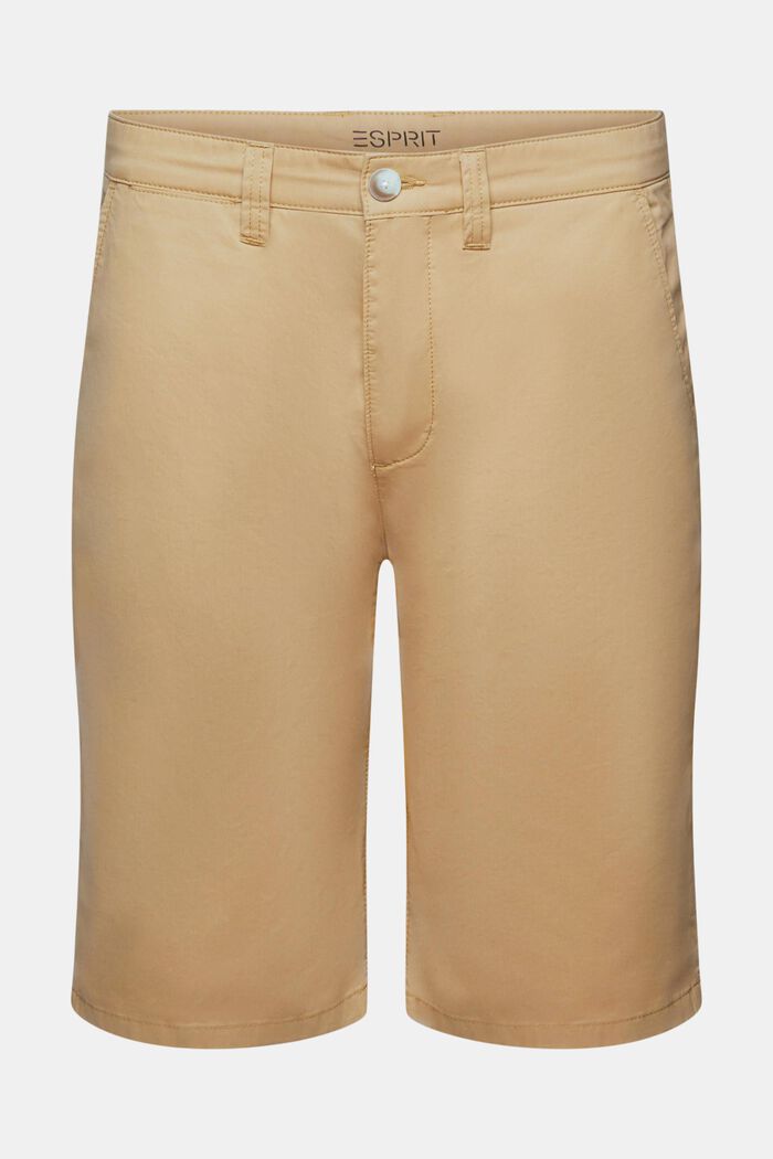 Sustainable cotton chino style shorts, LIGHT BEIGE, detail image number 6