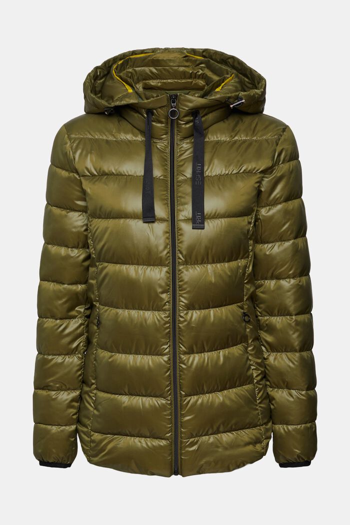 ESPRIT Padded jacket with a hood and lace