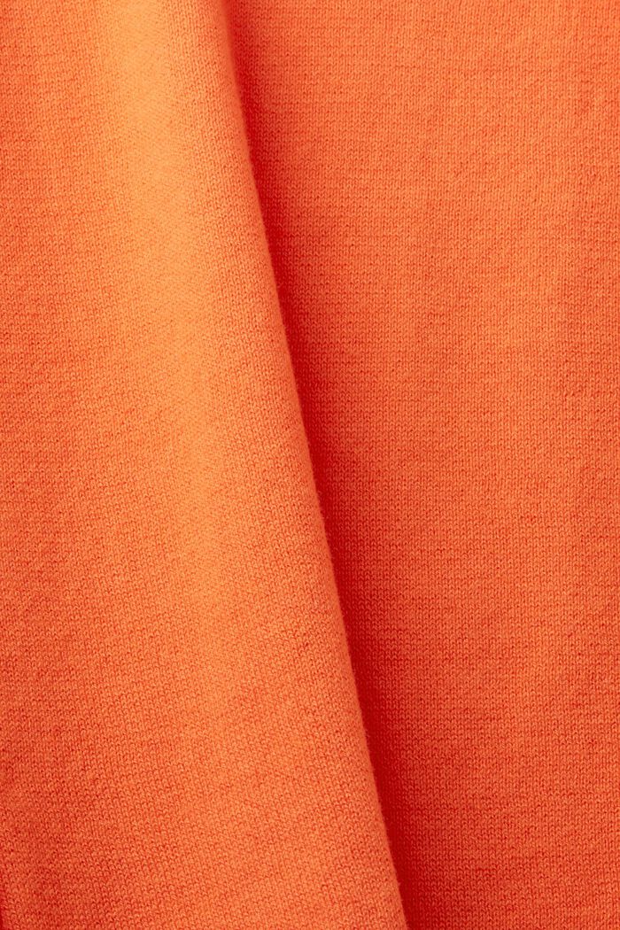 Open cardigan, ORANGE RED, detail image number 3