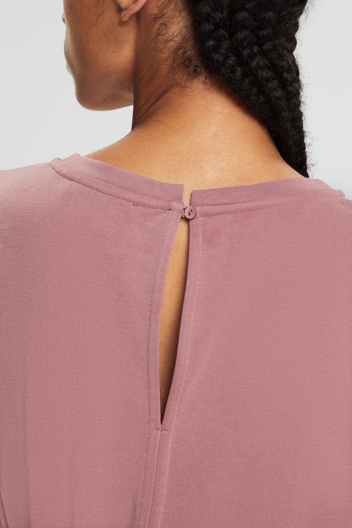 Containing TENCEL™: Dress with drawstring ties, MAUVE, detail image number 0