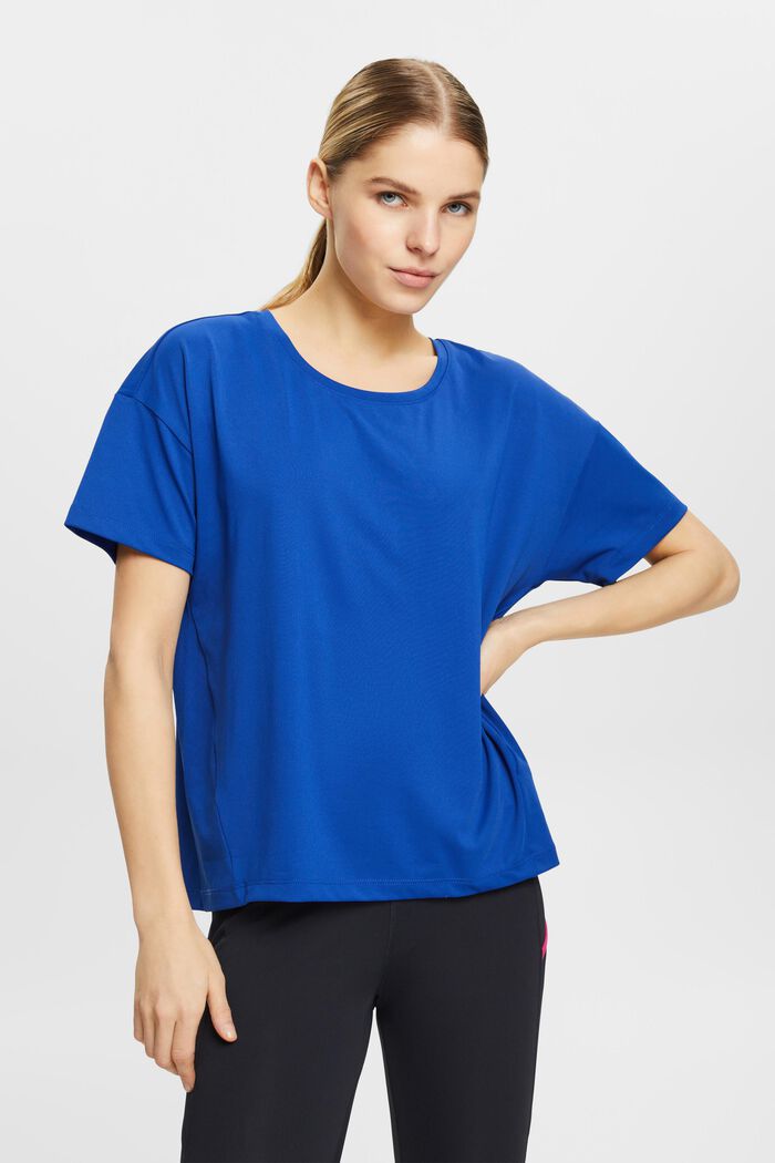 T-shirt with E-DRY, BRIGHT BLUE, detail image number 0