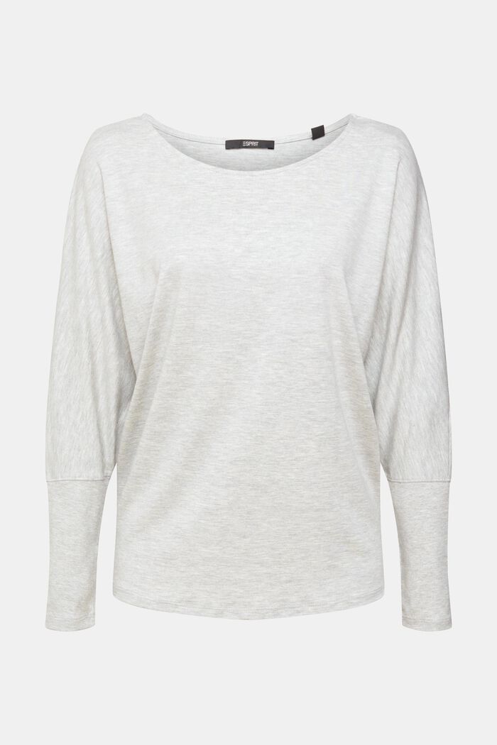 Long sleeve top, blended cotton