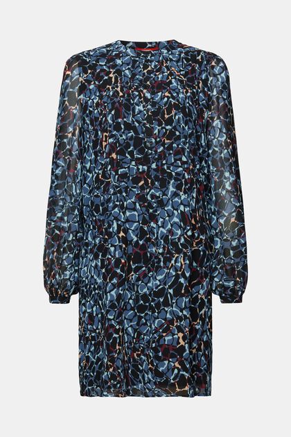 Recycled: patterned chiffon dress