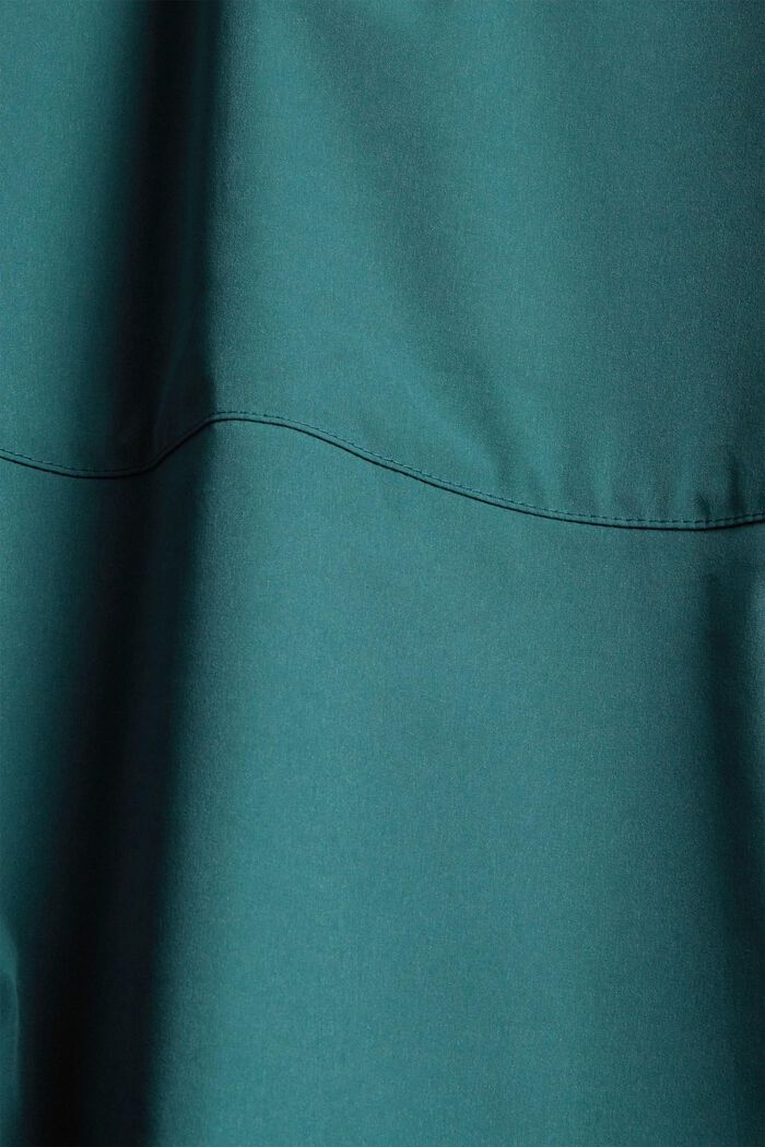Hooded outdoor jacket made of recycled material, DARK TURQUOISE, detail image number 4