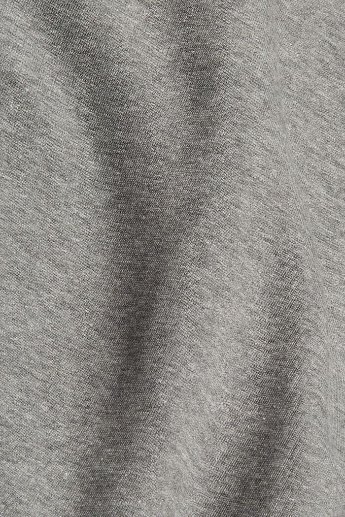 Recycled: sweatshirt with logo embroidery, MEDIUM GREY, detail image number 1