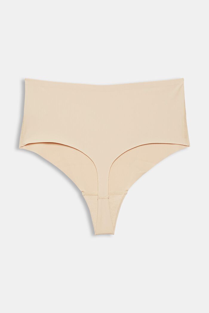 Made of recycled material: shaping-effect thong, DUSTY NUDE, overview