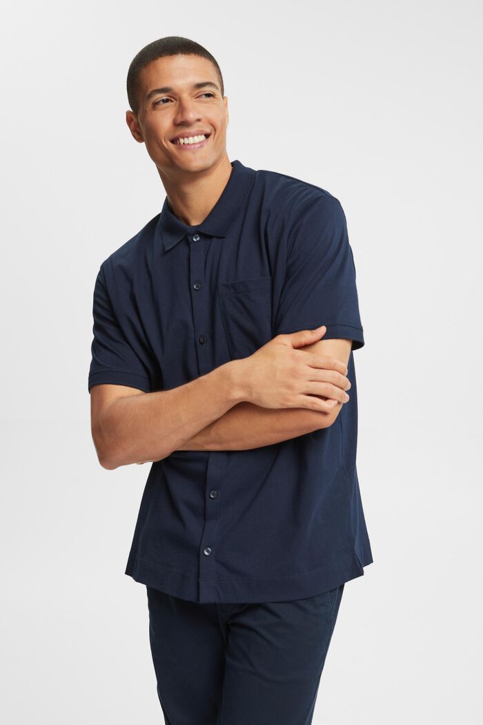 Relaxed fit shirt, NAVY, detail image number 0