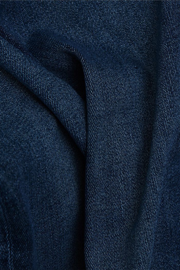 Stretch jeans with organic cotton, BLUE DARK WASHED, detail image number 0