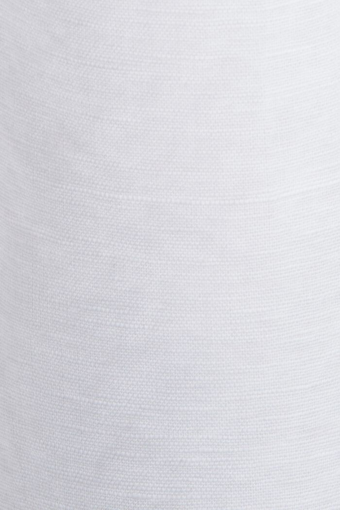 CURVY shirt blouse, linen-cotton blend, WHITE, detail image number 1