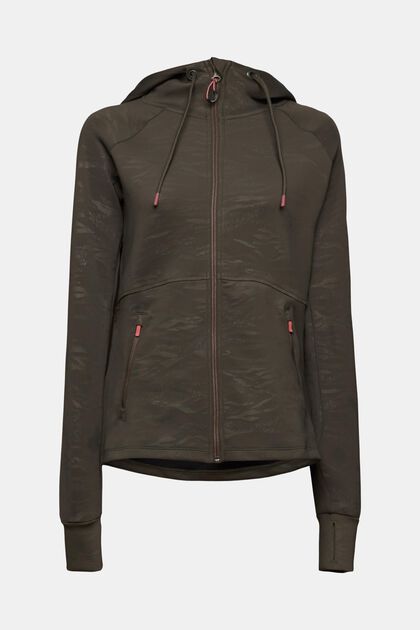 Patterned Active Track Jacket, E-DRY