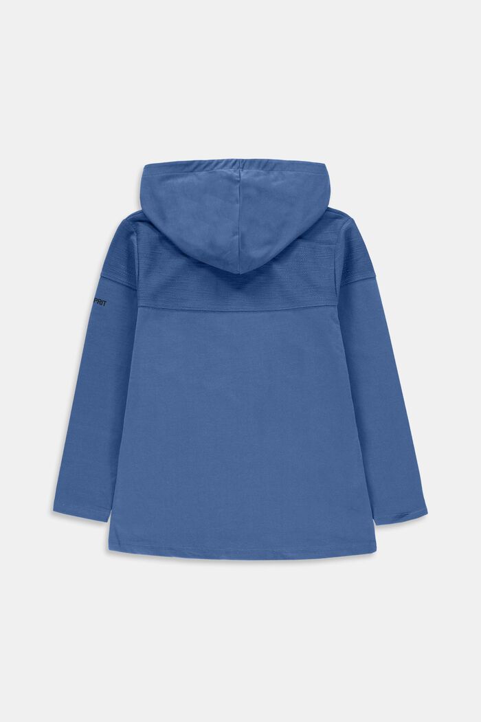 Textured hoodie, 100% cotton