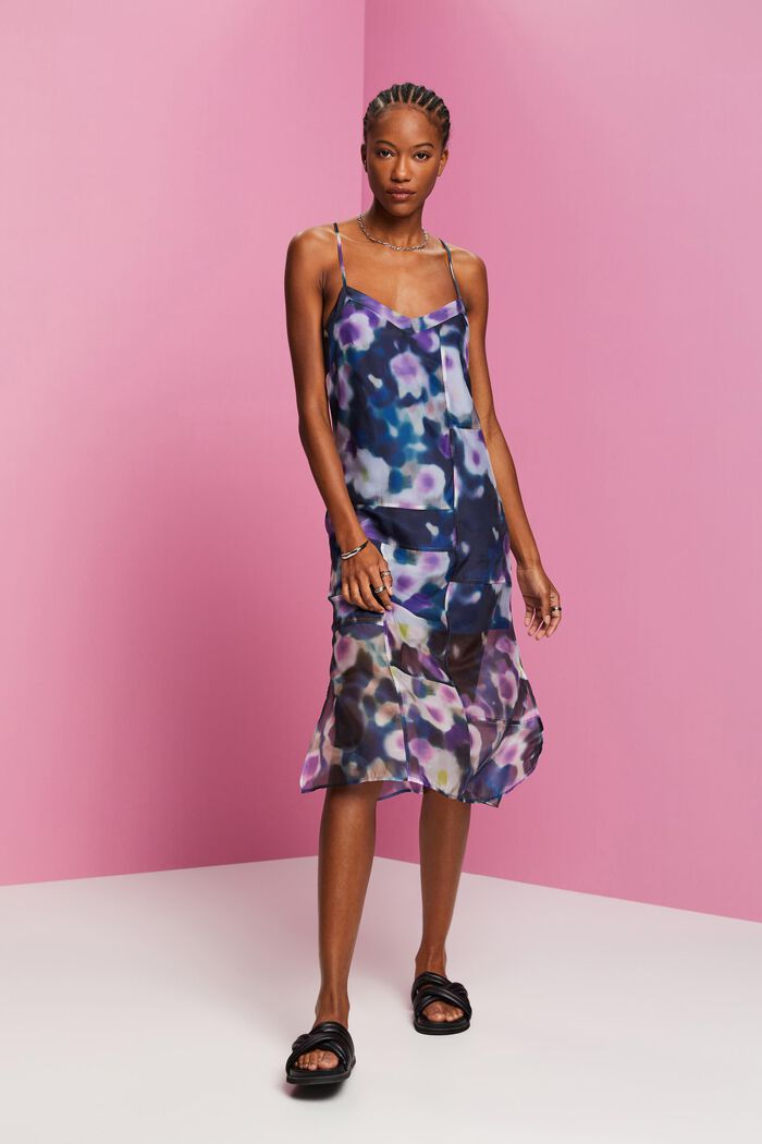 ESPRIT - Patterned organza midi dress at our online shop
