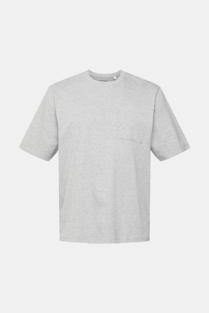 Melange jersey t-shirt, LENZING™ ECOVERO™, MEDIUM GREY, detail image number 6