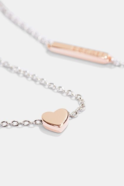 Sterling silver necklace with a heart pendant