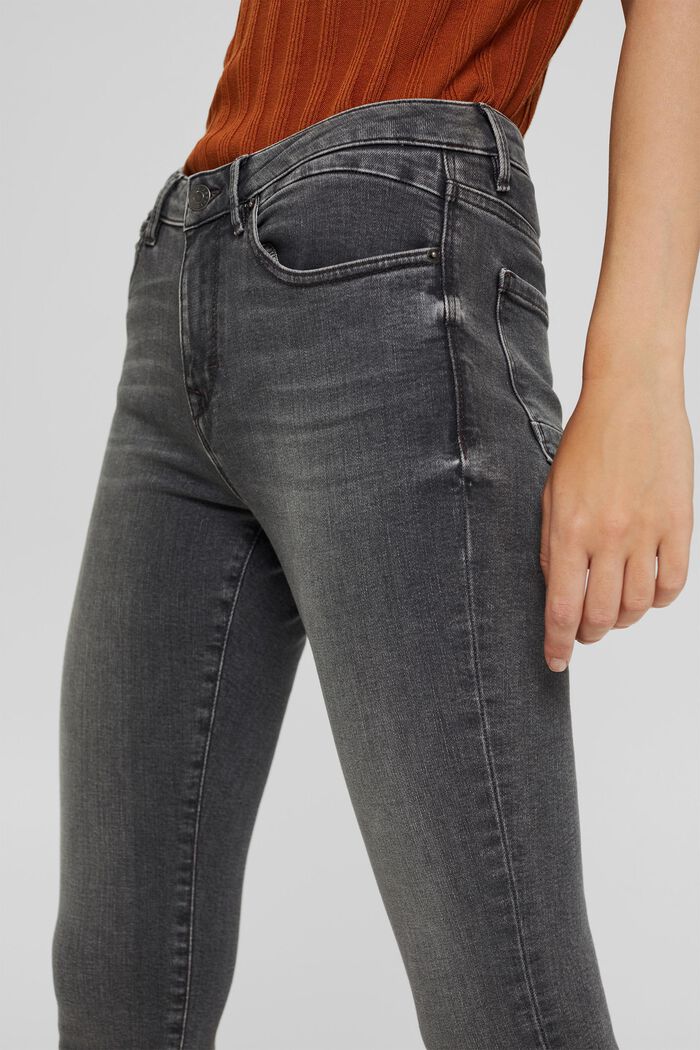 Stretch jeans containing organic cotton, GREY MEDIUM WASHED, detail image number 2