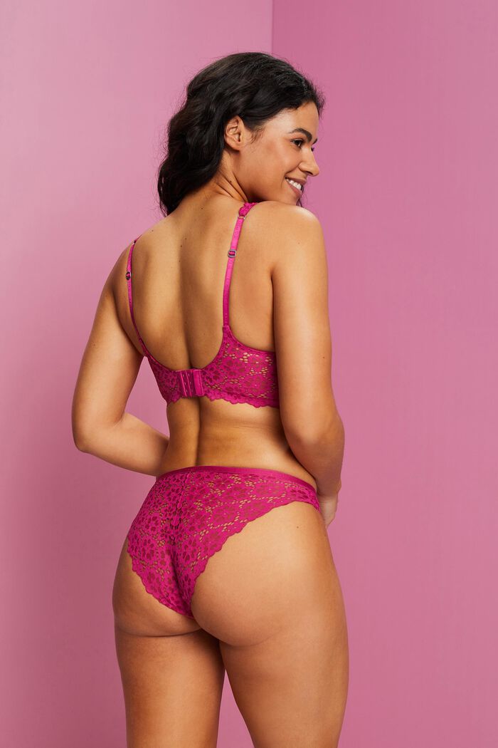Cheeky Lace Brief, PINK FUCHSIA, detail image number 1