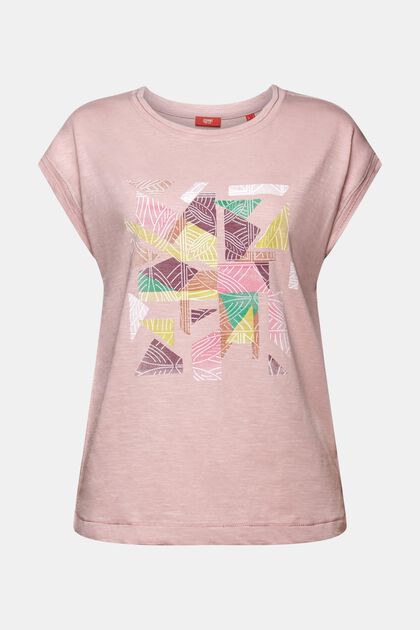 T-shirt with print, 100% cotton