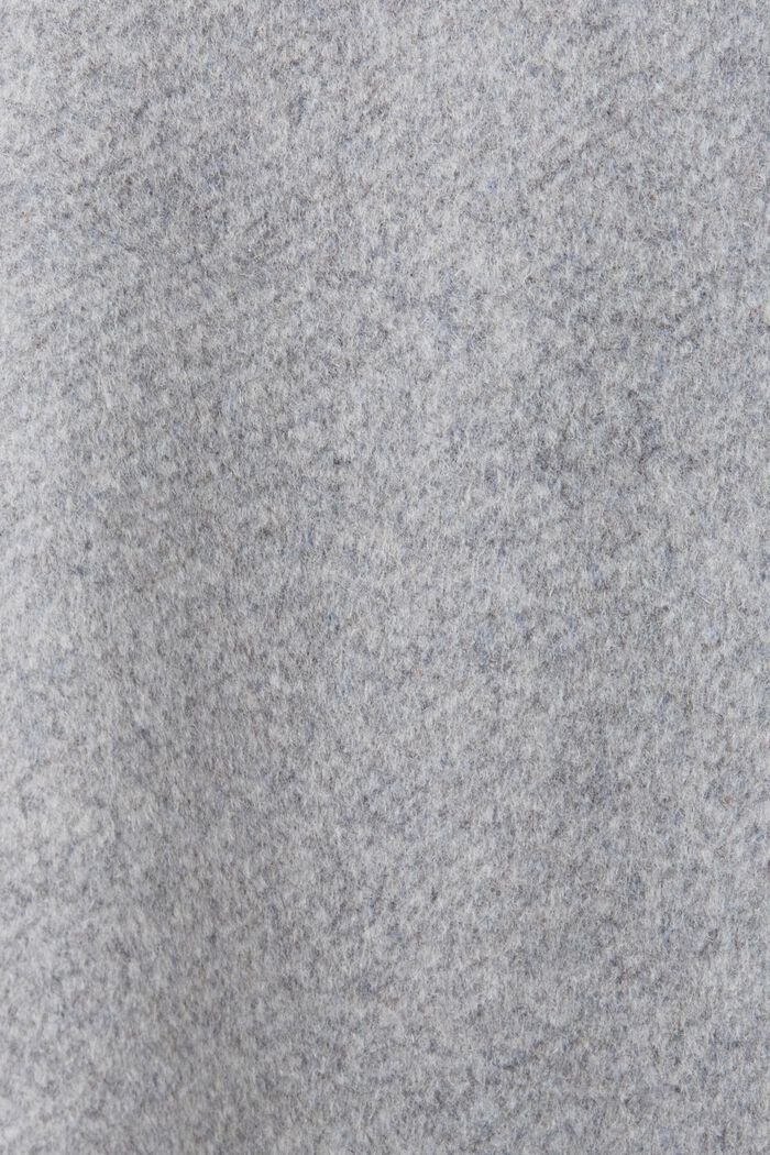 Recycled: wool blend coat, LIGHT GREY, detail image number 6